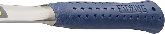 ESTWING Framing Hammer - 22 oz USA Made Long Handle Straight Rip Claw Hammer with Smooth Face & Shock Reduction Grip - E3-22S
