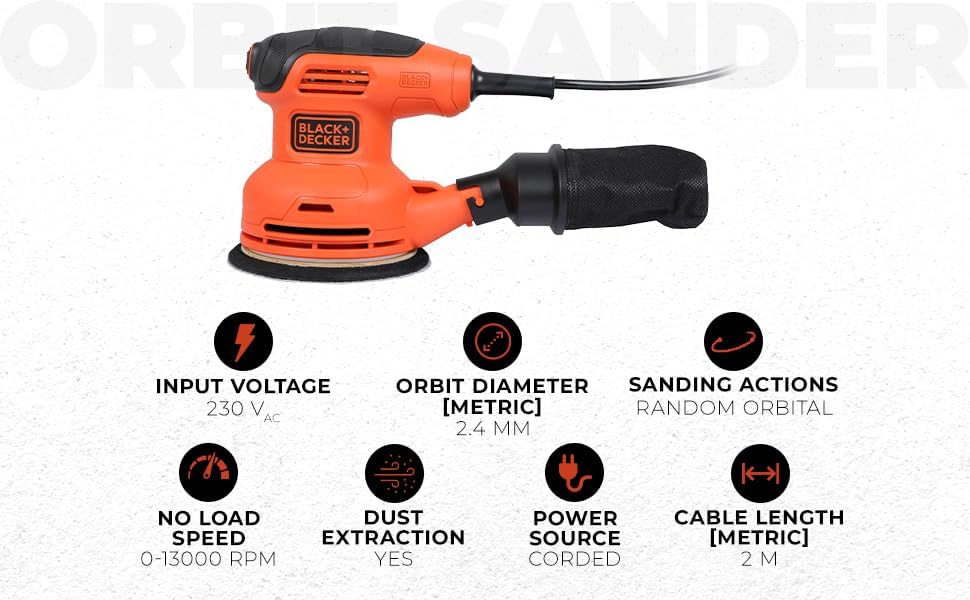 BEW210-QS - Lijadora Rotorbital 230W