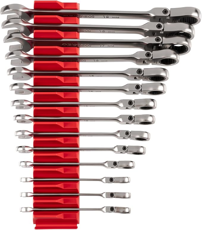 TEKTON Flex Head Ratcheting Combination Wrench Set, 14-Piece | WRC95302