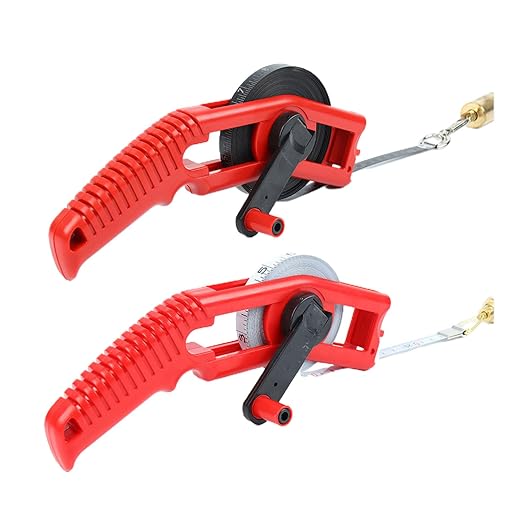 Accuracy Oil Tank Gauging Tapes Carbon Steel Oil Gauging Tape 15/20/30/50M Measuring Ruler with Brass Plumb Bob Steel Measurement Tool