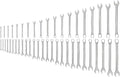 TEKTON Combination Wrench Set, 46-Piece | WCB90301 | (1/4 - 1-1/4 in., 6 - 32 mm), Chrome Finish