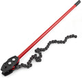 Lothee 50" Chain Pipe Wrench, Fits Max 10" Diameter, 40" Chain Length | Max 22000 Lbs Breaking Load, Heavy Duty Large Pipeline Tool, Pipeline Installation, Oil Field, Operations and Maintenance