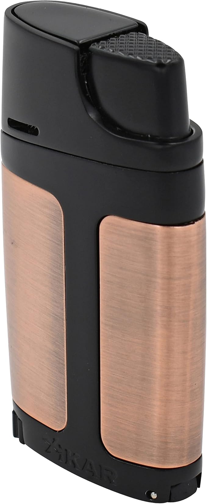 Xikar ELX Double Jet Flame Lighter with 9mm Cigar Punch, Ergonomic Design, Vintage Bronze