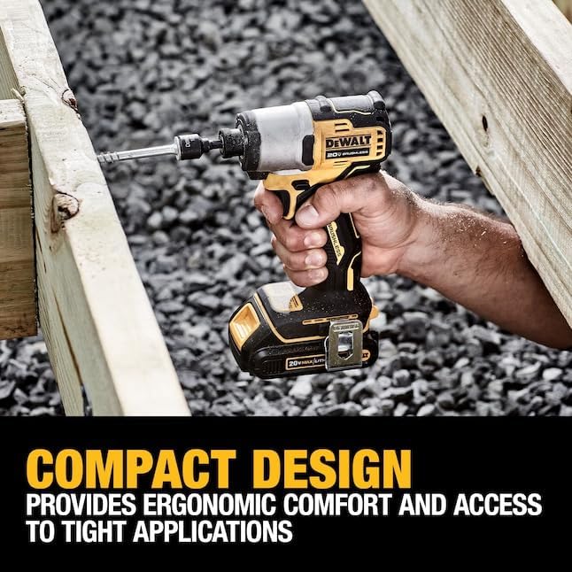DEWALT DCK275C2R 20V MAX Brushless Lithium-Ion 1/2 in. Cordless Drill Driver and 1/4 in. Impact Driver Combo Kit with 2 Batteries (Renewed)