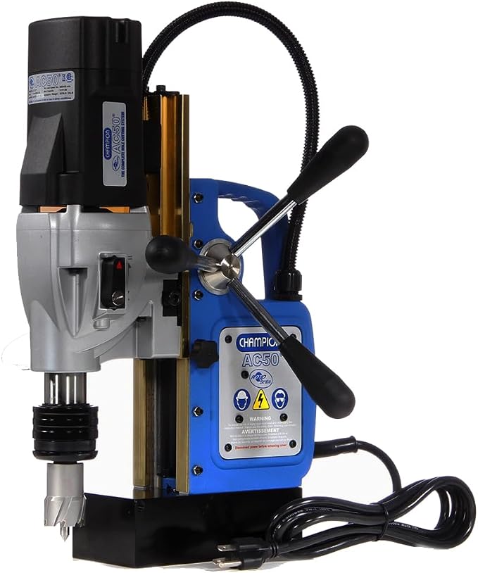 Champion Cutting Tool RotoBrute MightiBrute AC50 Portable Magnetic Drill Press: Up to 2-1/8" diameter, 2" depth of cut