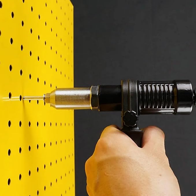 Rivet Gun Adapter with Removable Plastic Handle, Electric Rivet Gun Head, Cordless Riveting Drill Tool Accessories