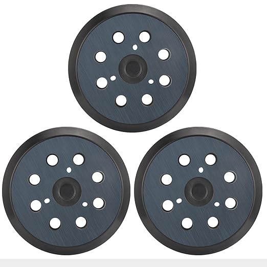 Sander Pads Replacement for Dewalt, 3 Pack 5" 8 Hole Hook and Loop Orbital Sander Pads Compatible with DeWalt DW420 DW421 DW422 DW423 DW426 D26451 D26453 Random Orbital Sanders