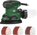Prostormer Detail Sander, 13000RPM Mouse Sander, 1.6A Electric Palm Sanders with 15Pcs Sandpapers, Dust Collection Box for Tight Spaces Sanding, Polishing, Woodworking in Home Decoration