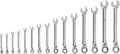 TEKTON Reversible Ratcheting Combination Wrench Set, 15-Piece | WRC94001 | (1/4 - 1 in.), 12-Point, Satin Chrome Finish