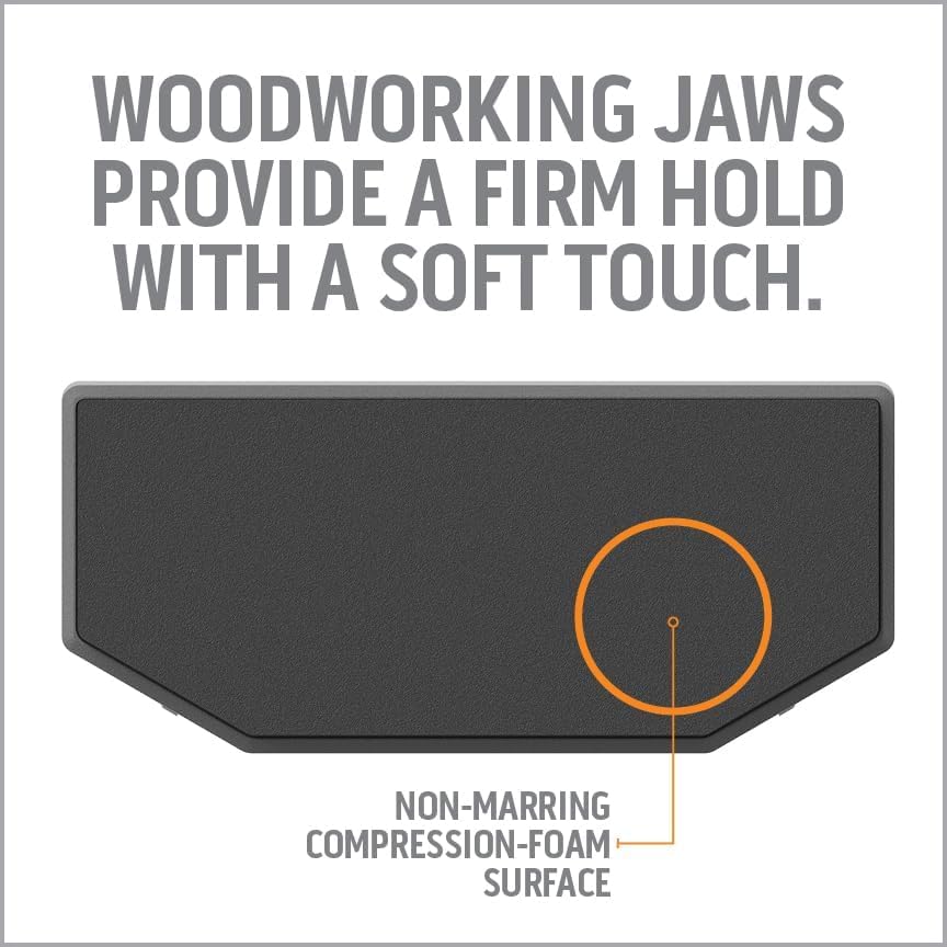 Woodworking Vise Jaws - Upgraded Double-Sided Jaws Provide Secure Non-Marring Grip - 1/2" Taller and 1-11/16" Wider than Standard Jaw Pads for IQ Vise