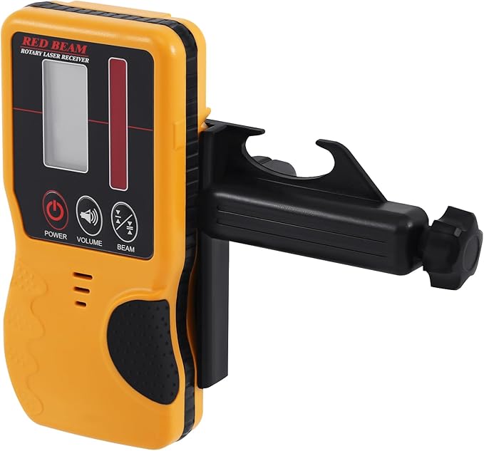 Rotary Laser Level Kit, 360 Degree Automatic Self Leveling Red Beam Horizontal Laser Transit, 500m Working Range for Construction & Building