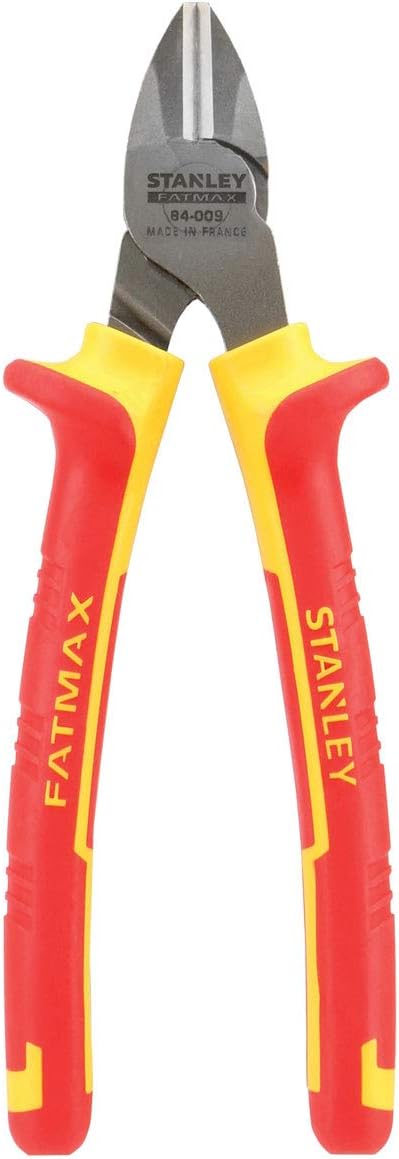 Stanley 0-84-009 Side Cut Plier MaxSteel VDE, Red/Yellow