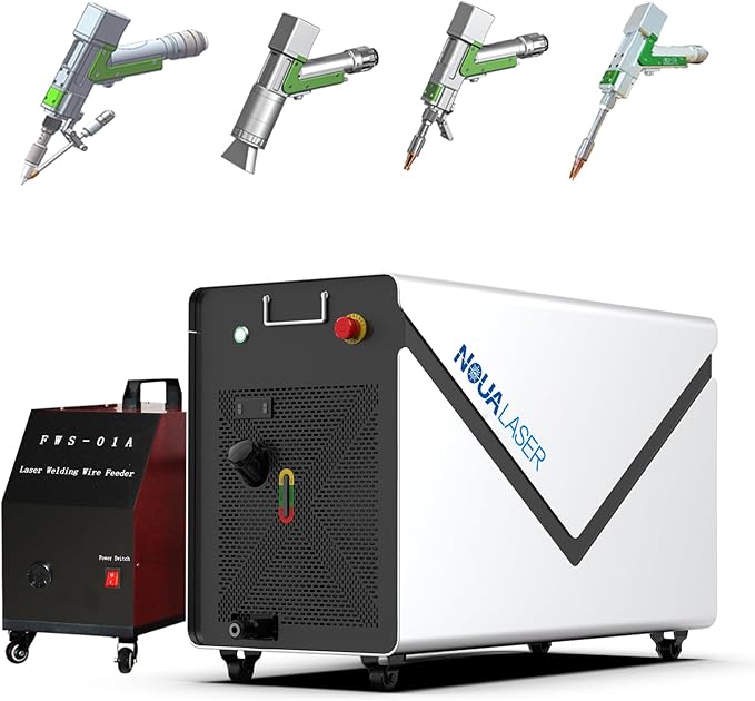 6 IN 1 Laser Welding Machine Double Wobble 1200W Laser Welder/Cleaner/Cutter/Underwater Welding/Tack Weiding/Weld Seam Cleaning with Auto Wire Feeder for Aluminum, Stainless Steel, etc.