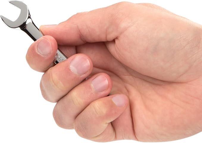 TEKTON 3/8 Inch Stubby Combination Wrench | 18045