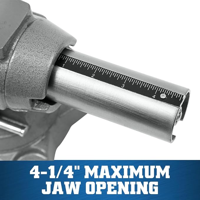 Wilton Multi-Purpose Bench Vise, 4-1/2" Width, 4-1/4" Max Jaw Opening, 2-1/4" Throat (Model 450P)