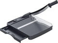 12 Inch Heavy Duty Paper Cutter, Guillotine Paper Cutter & Paper Trimmer, 12-16 Sheets Capacity Paper Cutting Board for Classroom, Crafting, Cardstock Gray