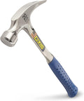 ESTWING Hammer - 20 oz USA Made Straight Rip Claw Hammer with Smooth Face & Shock Reduction Grip - E3-20S