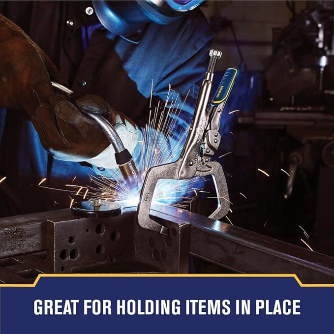 IRWIN VISE-GRIP Welding Pliers, Fast Release, C-Clamp Locking, 11-Inch (IRHT82584)