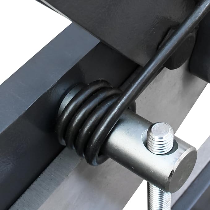 KAKA INDUSTRIAL Manual Metal Shear HS-12, 12 inch Throatless Cutting Machine for Sheet Metal, Plate Steel and Round Bars - Portable Workbench-Mounted Tool
