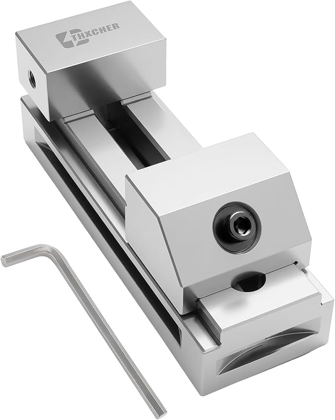 2In Precision Screwless Mini Grinding Vise, Alloy Steel Insert Vise