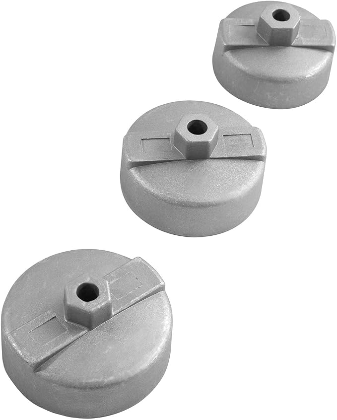 OEMTOOLS 25409 Oil Filter Cap Wrench Set, Fits Filters 64 mm, 73 mm, and 74 mm, 14 Flute Oil Filter Wrench Set, Oil Filter Removal Tool Compatible with 22 mm or 7/8" Drive Tools