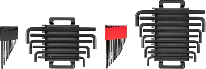 TEKTON Flat End Hex L-Key Set, 43-Piece | KLX99302 | (0.050 - 3/4 in., 1.3 - 19 mm), Manganese Phosphate Finish, Holder, Rack