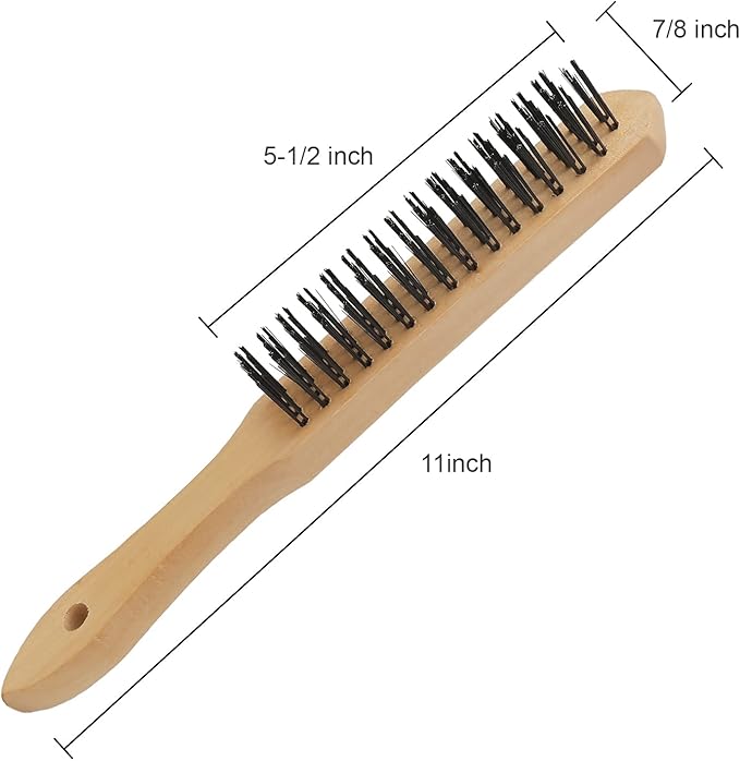 VASTOOLS Welding Chipping Hammer with Coil Spring Handle,10.5",Cone and Vertical Chisel,11" Wire Brush
