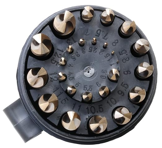 Drill America 25 Piece Metric Cobalt Drill Bit Set in Round Case, Heavy Duty, Gold Oxide Finish for Drilling Metal, Wood, Plastic, Sizes 1mm to 13mm by 0.5mm, DWDCO Series ZMD/A4025-CO-PC