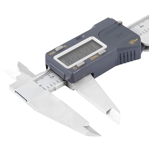 Digital Caliper 8 Inch (0–200mm), Large LCD Electronic Calipers with Inch/Metric Conversion, Stainless Steel Measuring Tool, ±0.03mm Accuracy