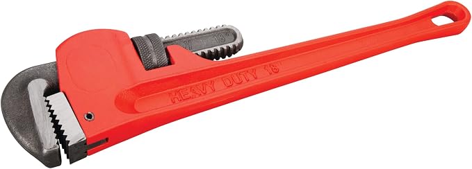 Performance Tool W1133-18B 18 in. Red Drop-Forged Steel Pipe Wrench