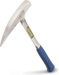 ESTWING Rock Pick - 22 oz USA Made Geology Hammer with Pointed Tip & Shock Reduction Grip - E3-23LP