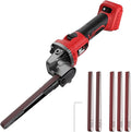 Cordless Detail Band file Sander Compatible with Milwaukee 18V/M18 Battery, Finger Belt Sander with 6 Variable Speed, 170° Adjustable, 1/2"x18" Belt for Wood, Paint, Metal Rust, DIY (Tool Only)