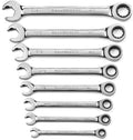GEARWRENCH 8 Pc 72T Open End Ratcheting Combination SAE Wrench Set | 85599