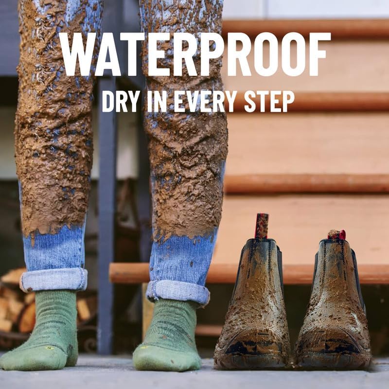 ANGRYRAM Slip on Steel Toe Work Boots for Men Waterproof Safety Shoes
