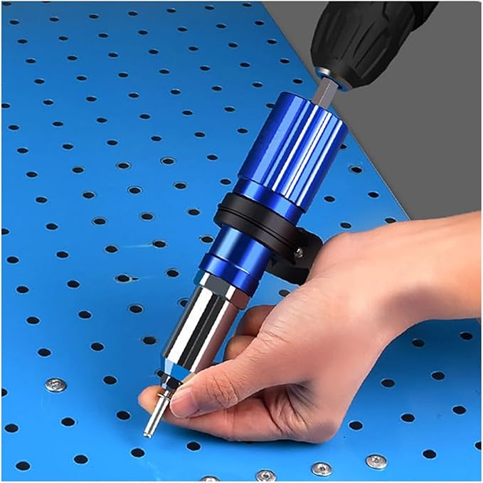 Electric Rivet Gun 2.4mm-4.8mm nut gun drill adapter Cordless riveting tool Insert Pull Tool(Metal version)