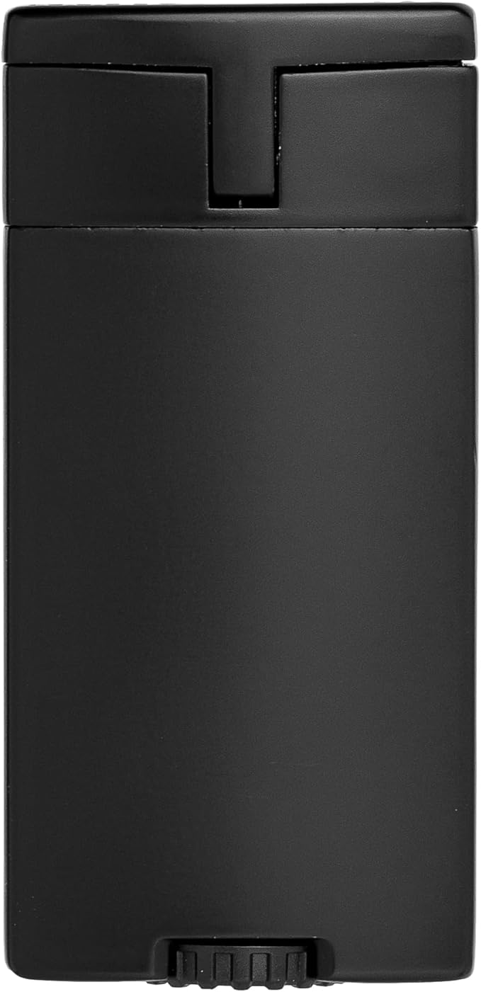 XIKAR® Ion Double-Jet Flame Cigar Lighter. with Textured Trigger Button and a Safety Mechanism. (Black)