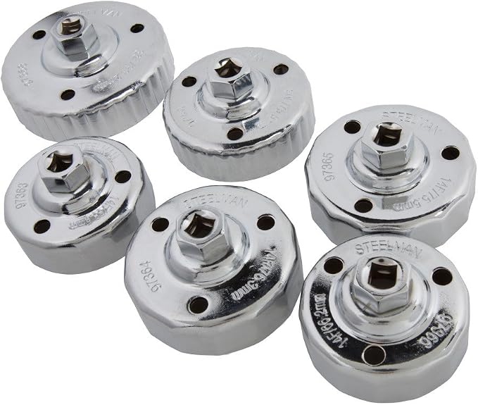 Steelman Low Profile Mazda Oil Filter Cap Wrench Socket Set, 6-Piece