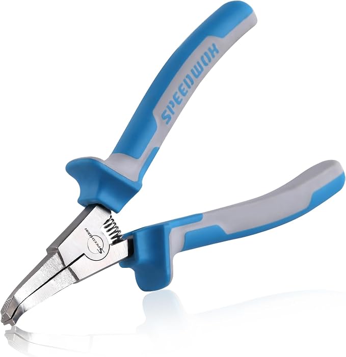 SPEEDWOX 8" Special Lock Ring Pliers With Hole Bent Jaw Tips C-Clip Retaining Snap Angle Circlip Pliers for Ring Remover Automatic Transmissions Transfer Case