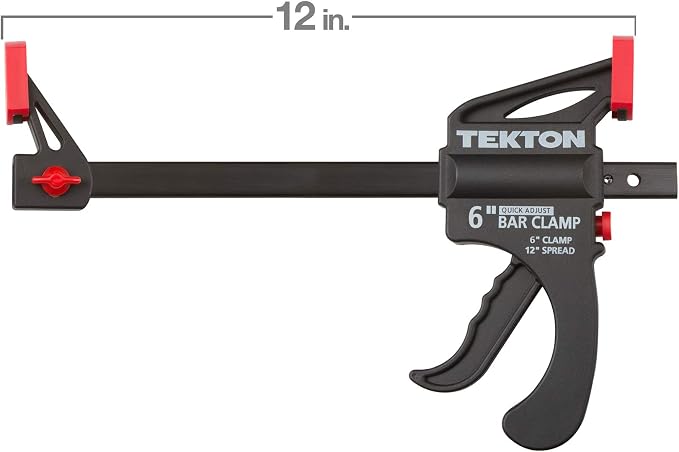 TEKTON 6 Inch Ratchet Bar Clamp / 12 Inch Spreader Set, 2-Piece | CLP51506