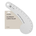 Kearing Vary Form Curve Ruler 12“ French Curve Ruler for Pattern Making, Aviation Aluminum Hip Curve Ruler for Measuring Sewing
