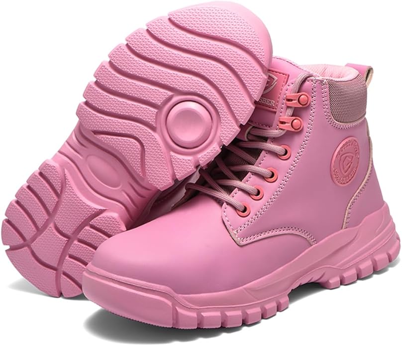 Steel Toe Boots for Women Wateproof Safety Shoes Men Lightweight Composite Toe Boots Leather Construction Steel work Shoes