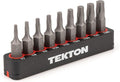TEKTON 1/4 Inch Star Bit Set with Rail, 9-Piece (T7-T30) | DZT93001