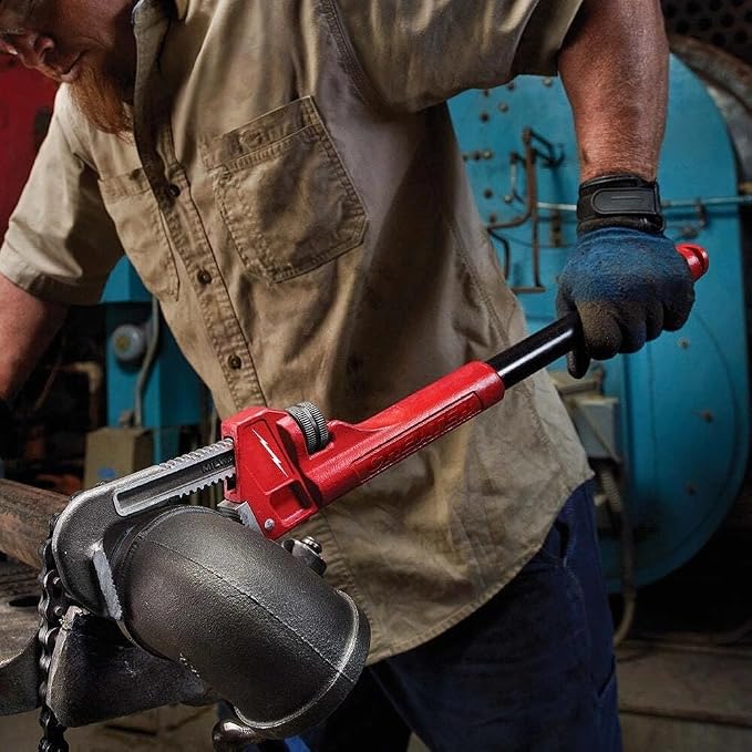 New 48-22-7314 Pipe Wrench for Milwaukee 21.80-Inch Steel Ergonomic Overbite Cheater Pipe Wrench