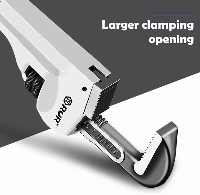 36 Inch Aluminum Pipe Wrench | Plumbers Wrench, Heavy Duty Plumbing Tools | Forged from High Carbon Steel | Suitable for Water Pipes, Plumbing, Fire Protection Pipe Tools