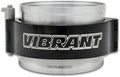 Vibrant Performance Power 12513 HD Clamp, Full Assembly, Includes HD Clamp, Aluminum Weld Ferrules, Union Sleeve, and Locking Pin, for 2.00 in. OD Tubing, Black Anodized, kit