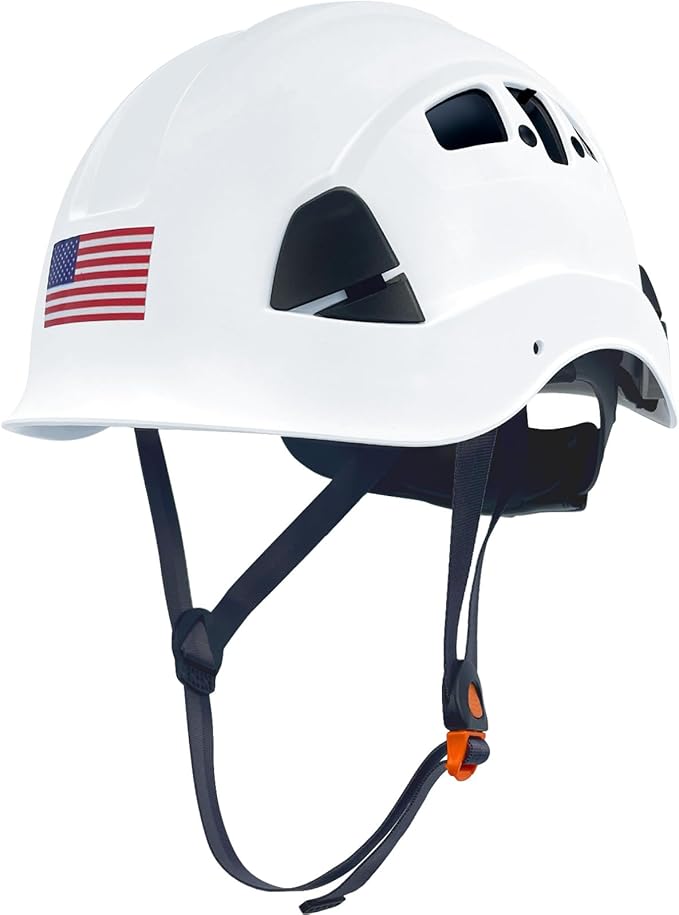 Construction Safety Helmet ABS Hard Hat Adjustable Ventilation System Hardhats Industrial Work Head Protection for Men Certified ANSI/ISEA Z89.1