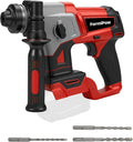 SDS-Plus Rotary Hammer Drill for Milwaukee M18 Battery, 3J Impact Brushless Rotary Hammer with 2 Mode Operation, Cordless Hammer Drill with 3 SDS Plus Bits & Chisel Set (No Battery)