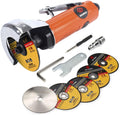 Air Cut Off Tool with 5Pcs 3-inch Die Grinder Cut-Off Wheels, Pneumatic Metal Sheet Cutting Tool, Heavy Duty Air Cutter Cut off Tool