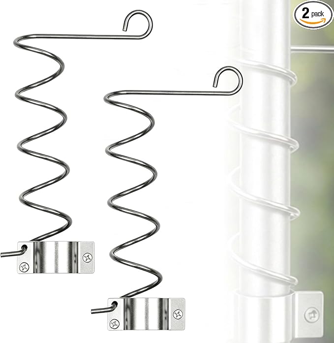Self-Closing Gate Closer with Coil Spring and clamp