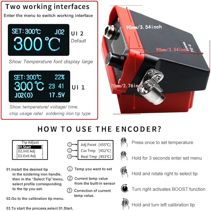 Cordless Soldering Iron Station,QUICKO T12 Soldering Station Fit for Milwaukee Battery 18/20V,Sleep Immediately,Injection Mold,°C/ºF Conversion (Battery Not Included) With 5pcs Solder Iron Tips